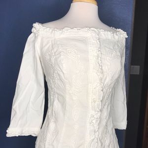 Off the Shoulder Blouse/Top Natural Fashion